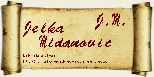 Jelka Midanović vizit kartica